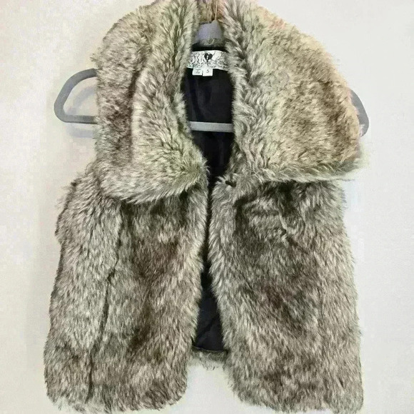 Jolt Women's Faux Fur Vest Jacket Size S Mob Wife - Picture 1 of 7